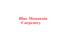 Blue Mountain Carpentry